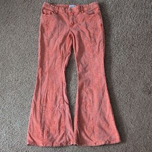 BDG Y2K Vibrant Coral Flare Pants